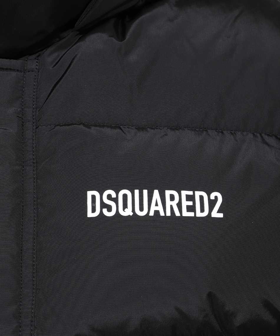 Dsquared2 Hooded nylon vest Zwart