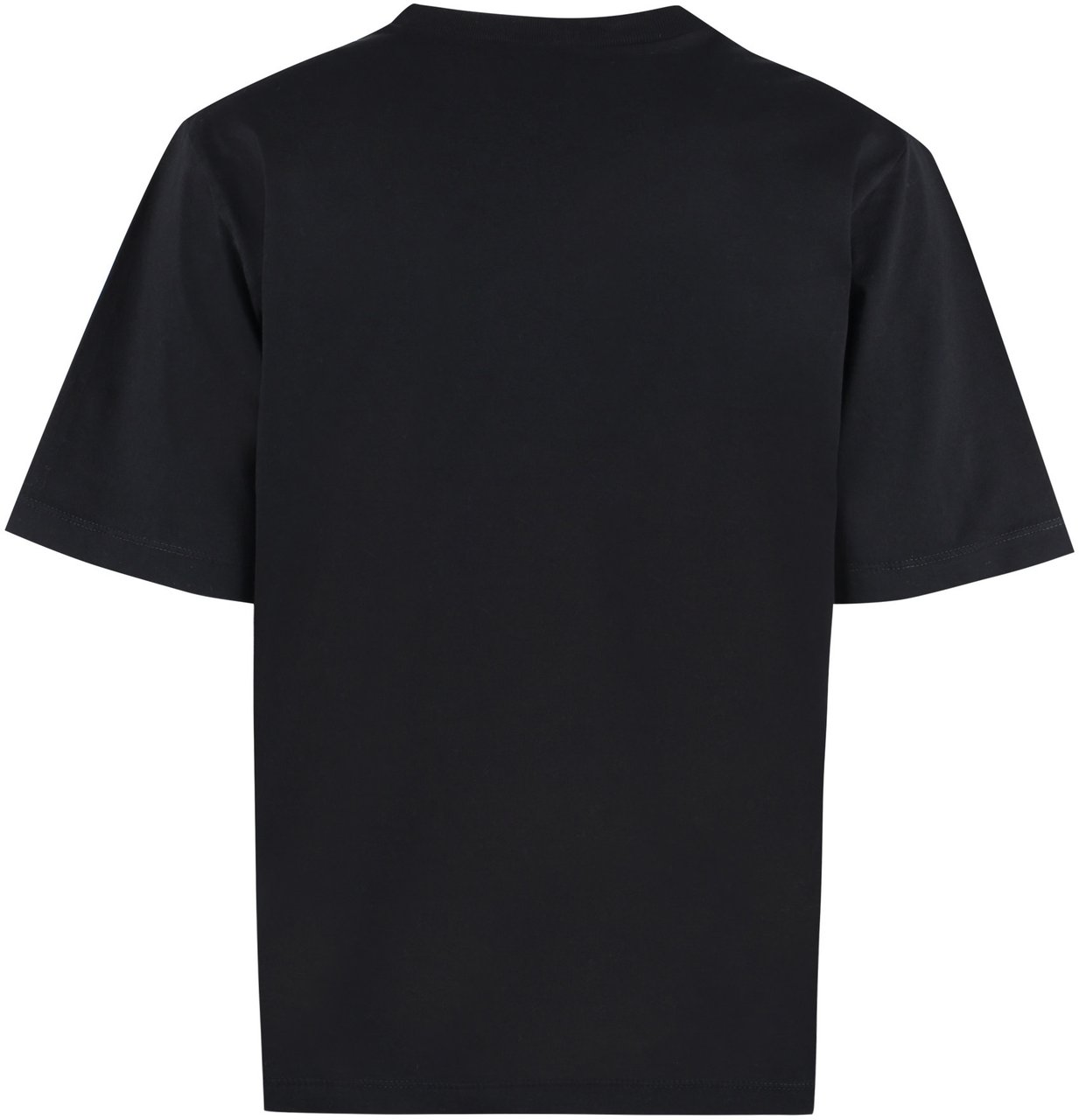 Dsquared2 Short sleeve printed cotton t-shirt Zwart