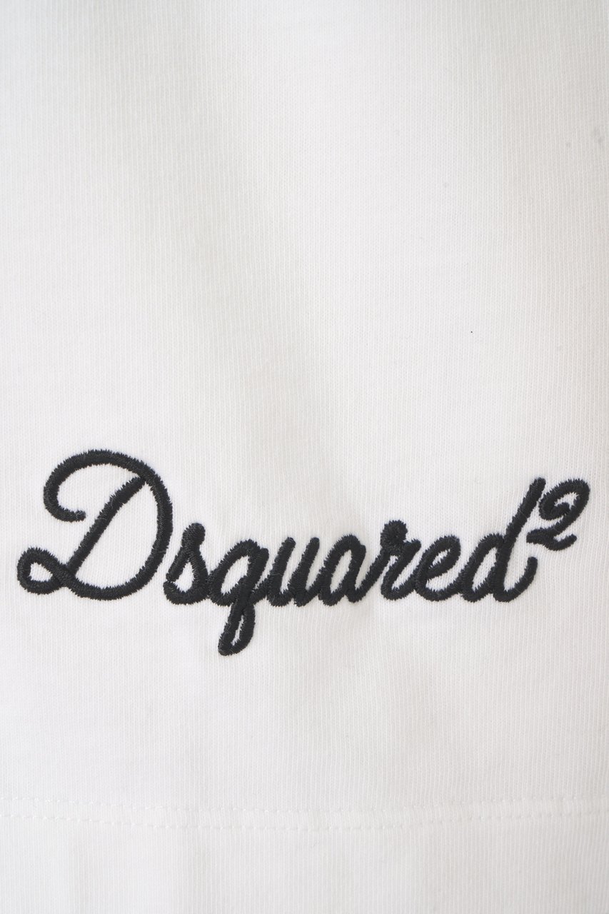 Dsquared2 T-shirt with logo embroidery Wit