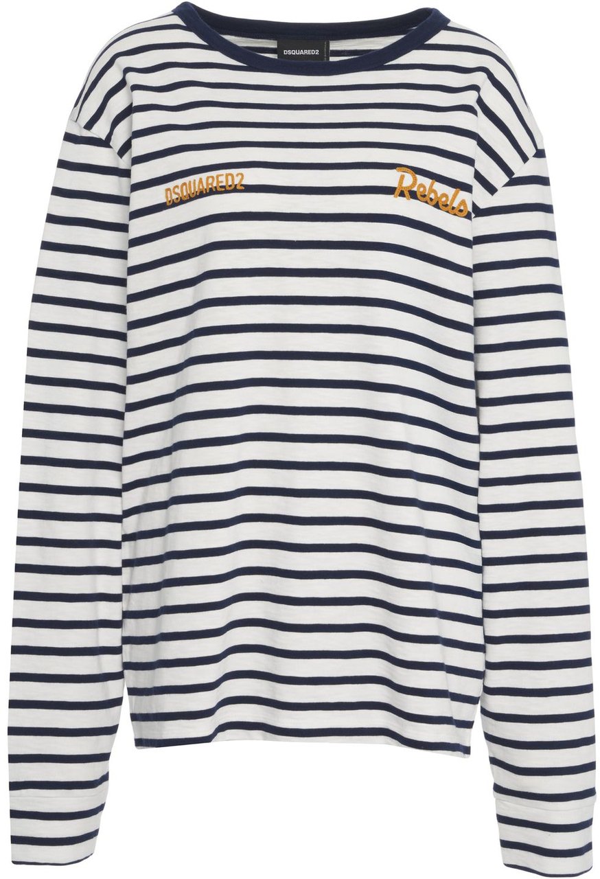 Dsquared2 Striped longsleeve Blauw