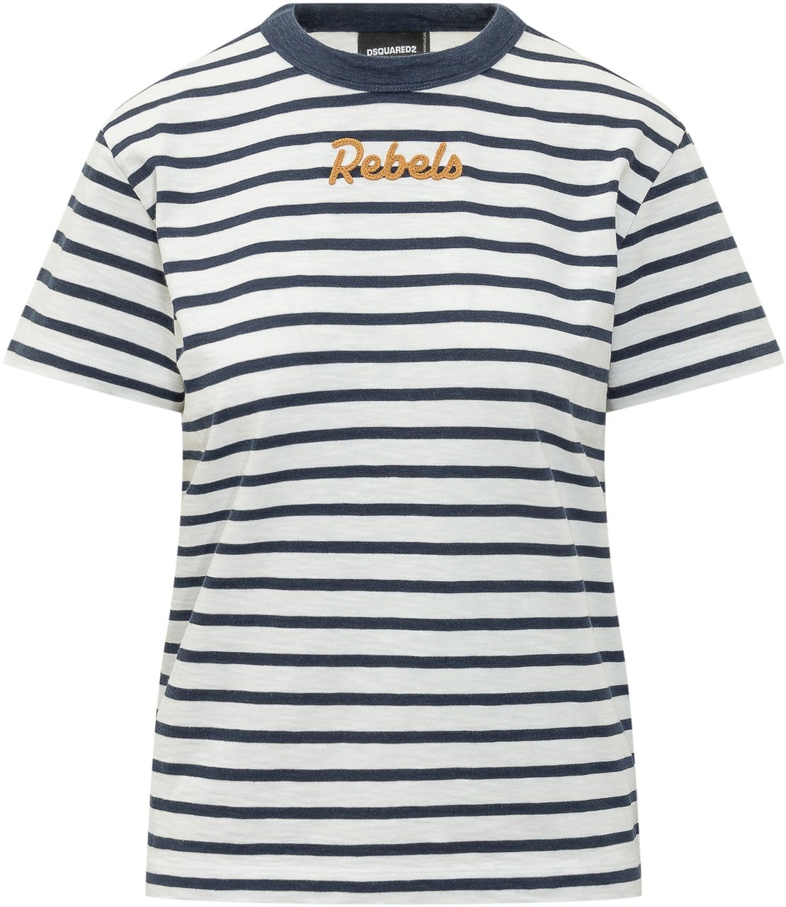 Dsquared2 T Shirt Just Right Fit Rigata Navy
