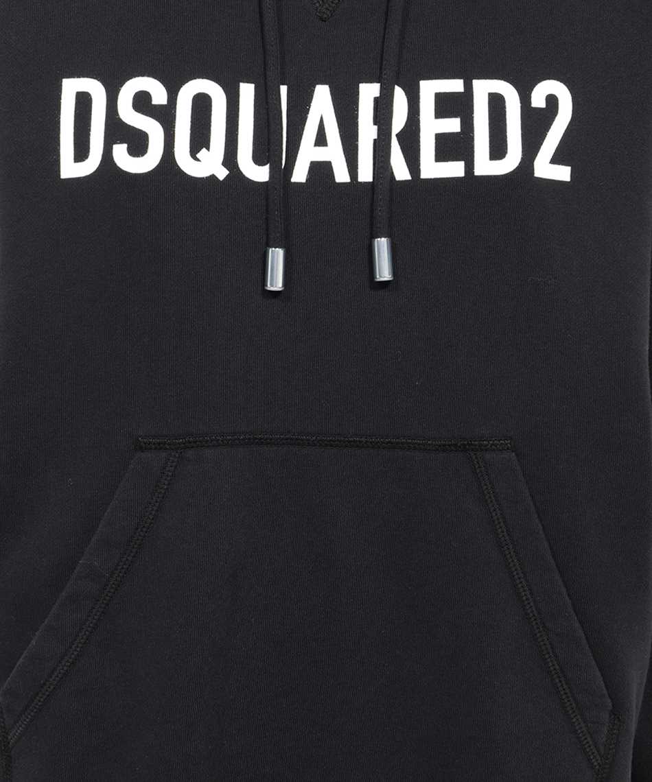 Dsquared2 Cotton hoodie Zwart