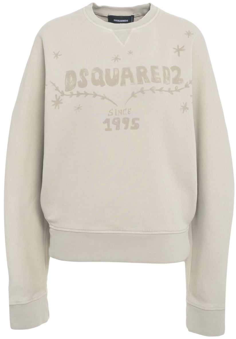 Dsquared2 Felpa con logo Beige