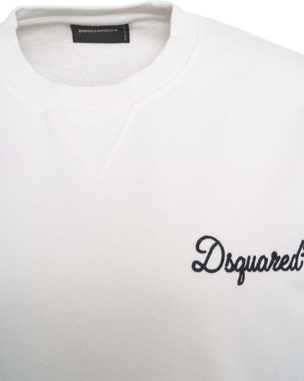 Dsquared2 Sweatshirt with logo embroidery Wit