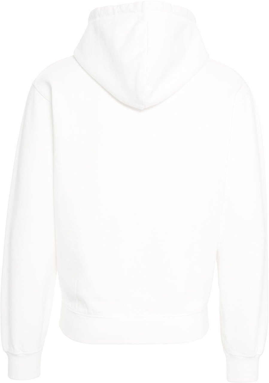 Dsquared2 Hoodie with logo embroidery Wit