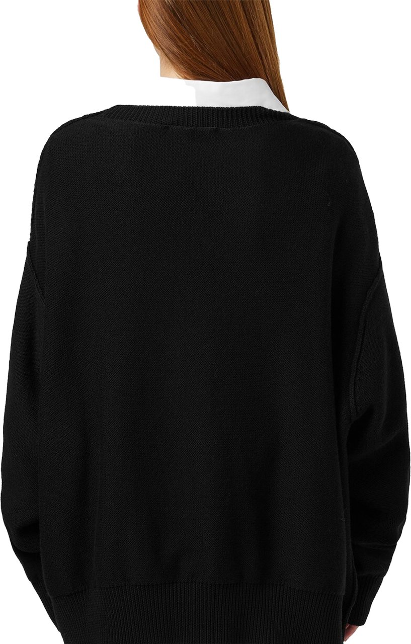 Dsquared2 D2 Statement Logo Knit Sweater Zwart