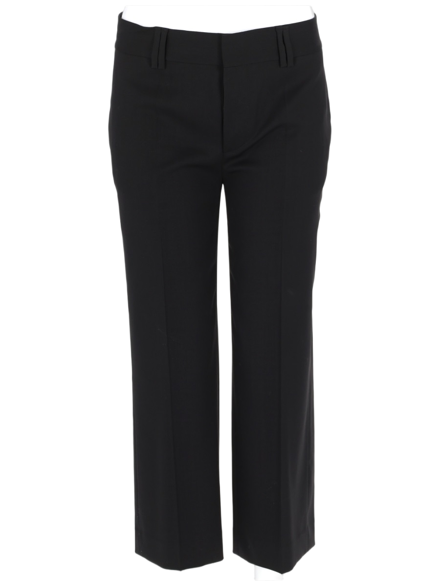 Dsquared2 Straight-Leg Virgin Wool Tailored Pants Zwart