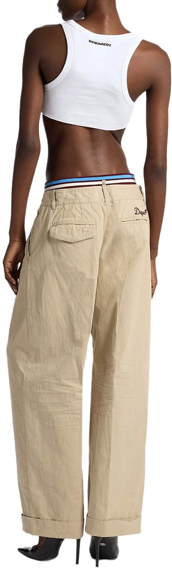 Dsquared2 Trousers Beige Beige