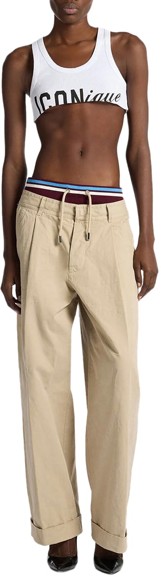 Dsquared2 Trousers Beige Beige