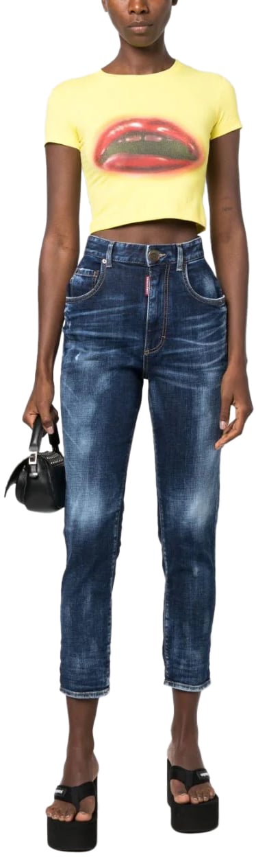 Dsquared2 pantalone blue Blauw