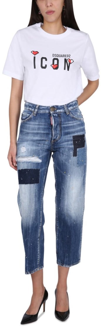 Dsquared2 Blue Boston Jeans Blauw