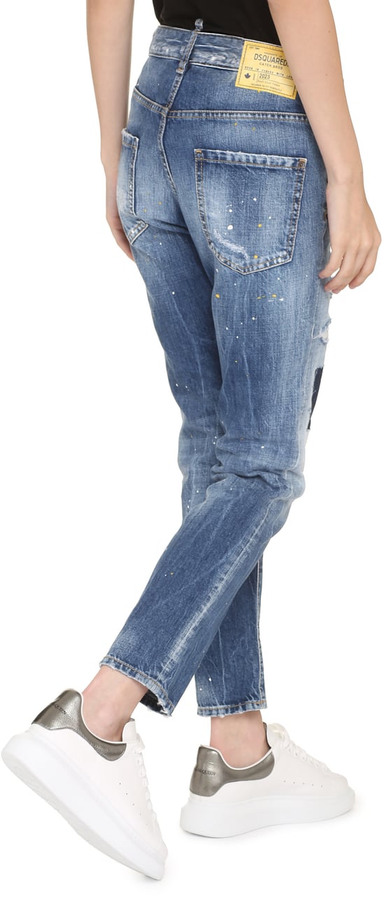 Dsquared2 Cool Girl cropped jeans Blauw