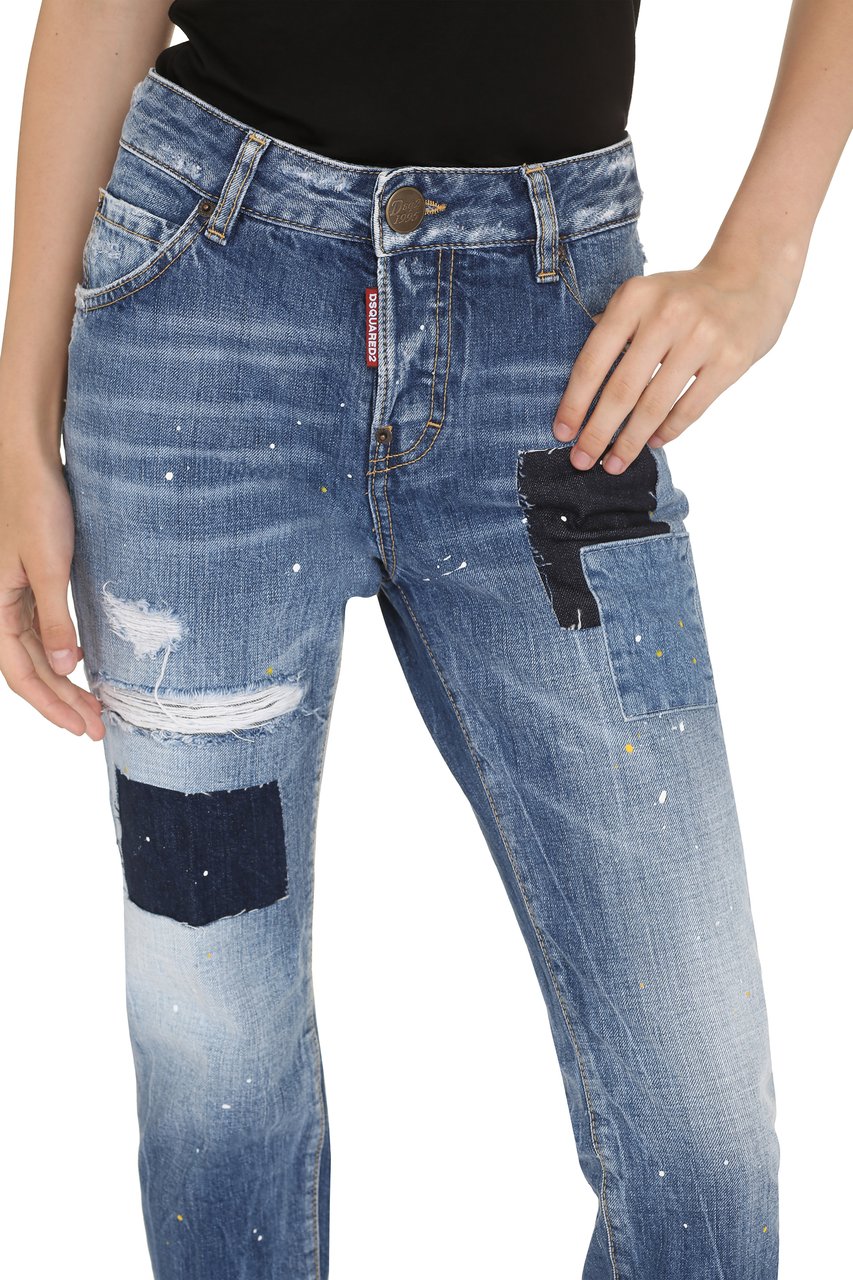 Dsquared2 Cool Girl cropped jeans Blauw