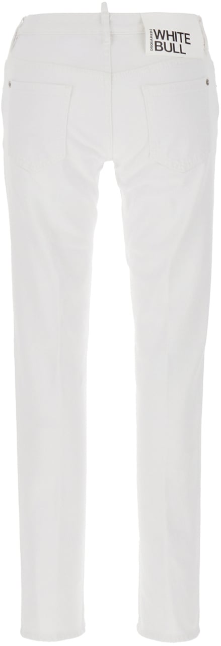 Dsquared2 Dsquared2 White stretch denim Jennifer jeans Wit