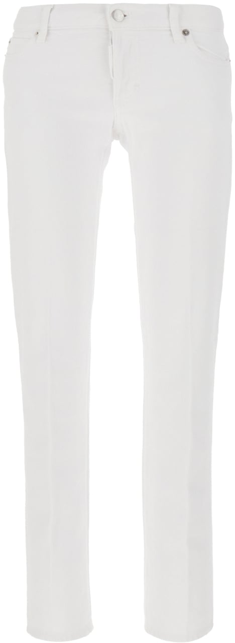 Dsquared2 Dsquared2 White stretch denim Jennifer jeans Wit