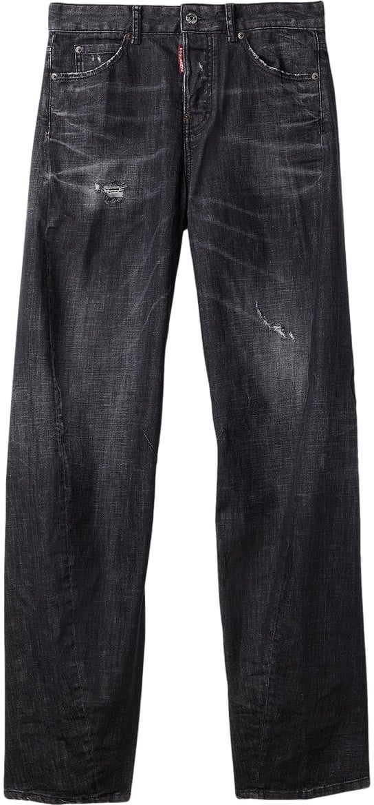 Dsquared2 Wide leg jeans Zwart