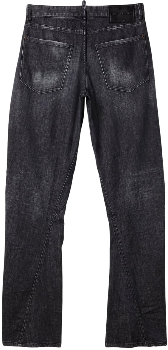 Dsquared2 Jeans wide leg Zwart