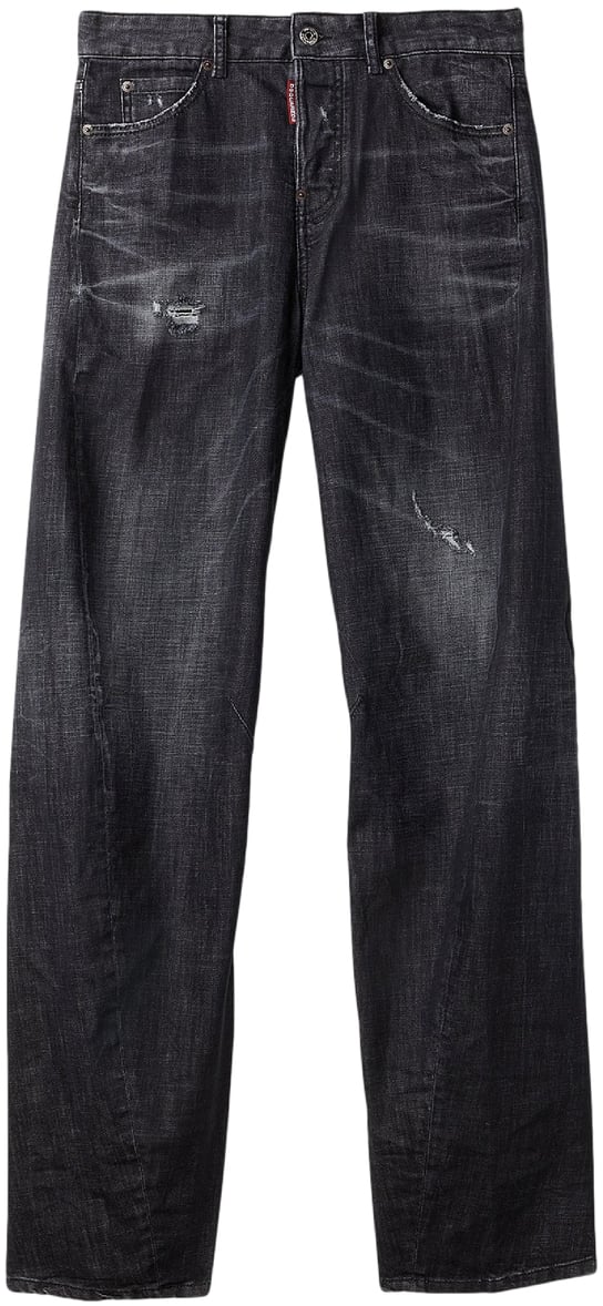 Dsquared2 Jeans wide leg Zwart
