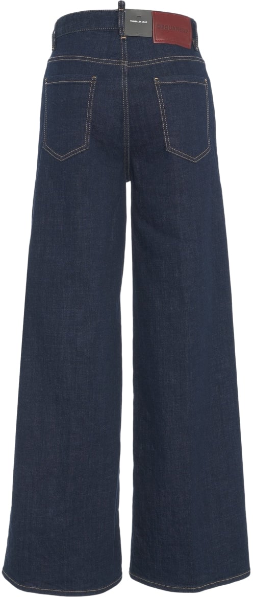 Dsquared2 Wide leg jeans 'Traveller' Blauw