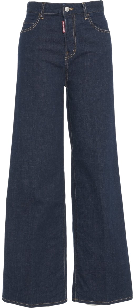 Dsquared2 Wide leg jeans 'Traveller' Blauw