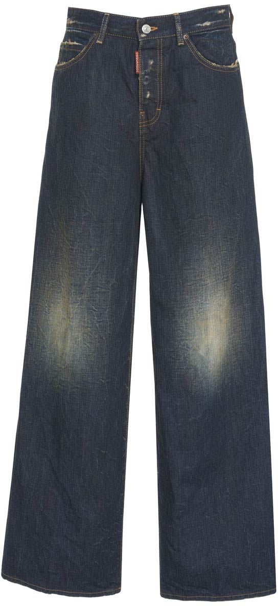 Dsquared2 Jeans wide leg 'Traveller' Blauw