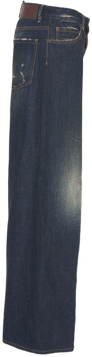 Dsquared2 Jeans wide leg 'Traveller' Blauw