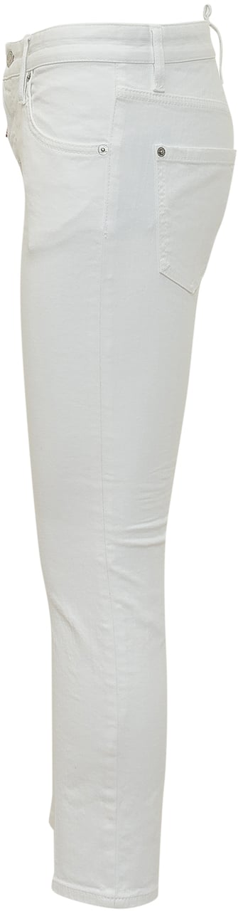 Dsquared2 Jeans Teddy Cinque Tasche con Chiusura a Bottone e Zip Wit