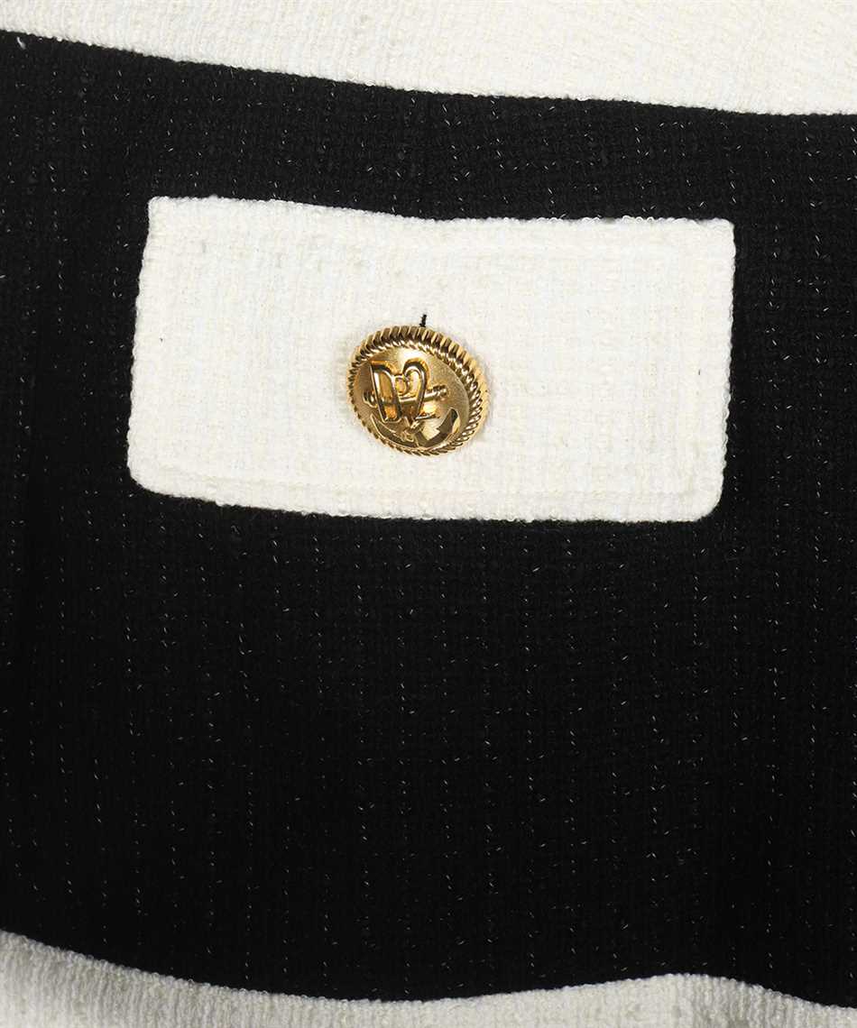 Dsquared2 Tweed mini-skirt Zwart