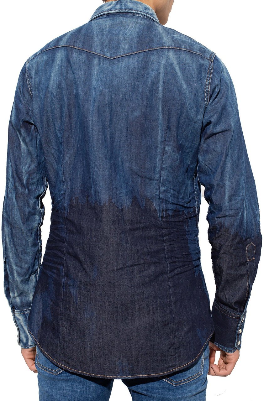 Dsquared2 Dsquared2 x Smiley Denim Shirt Blauw