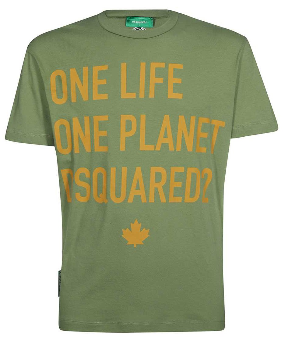 Dsquared2 Logo cotton t-shirt Groen