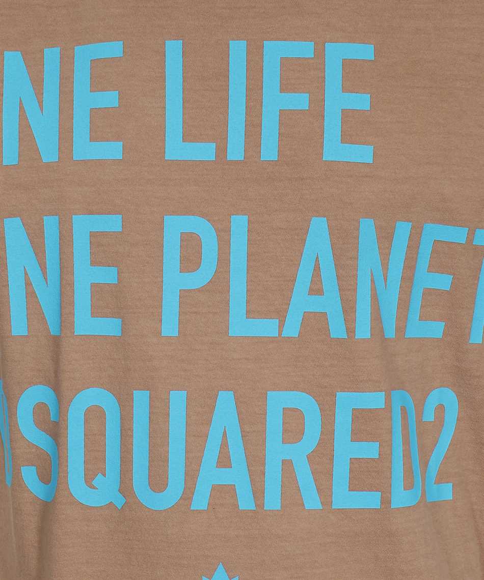 Dsquared2 Cotton crew-neck T-shirt Beige