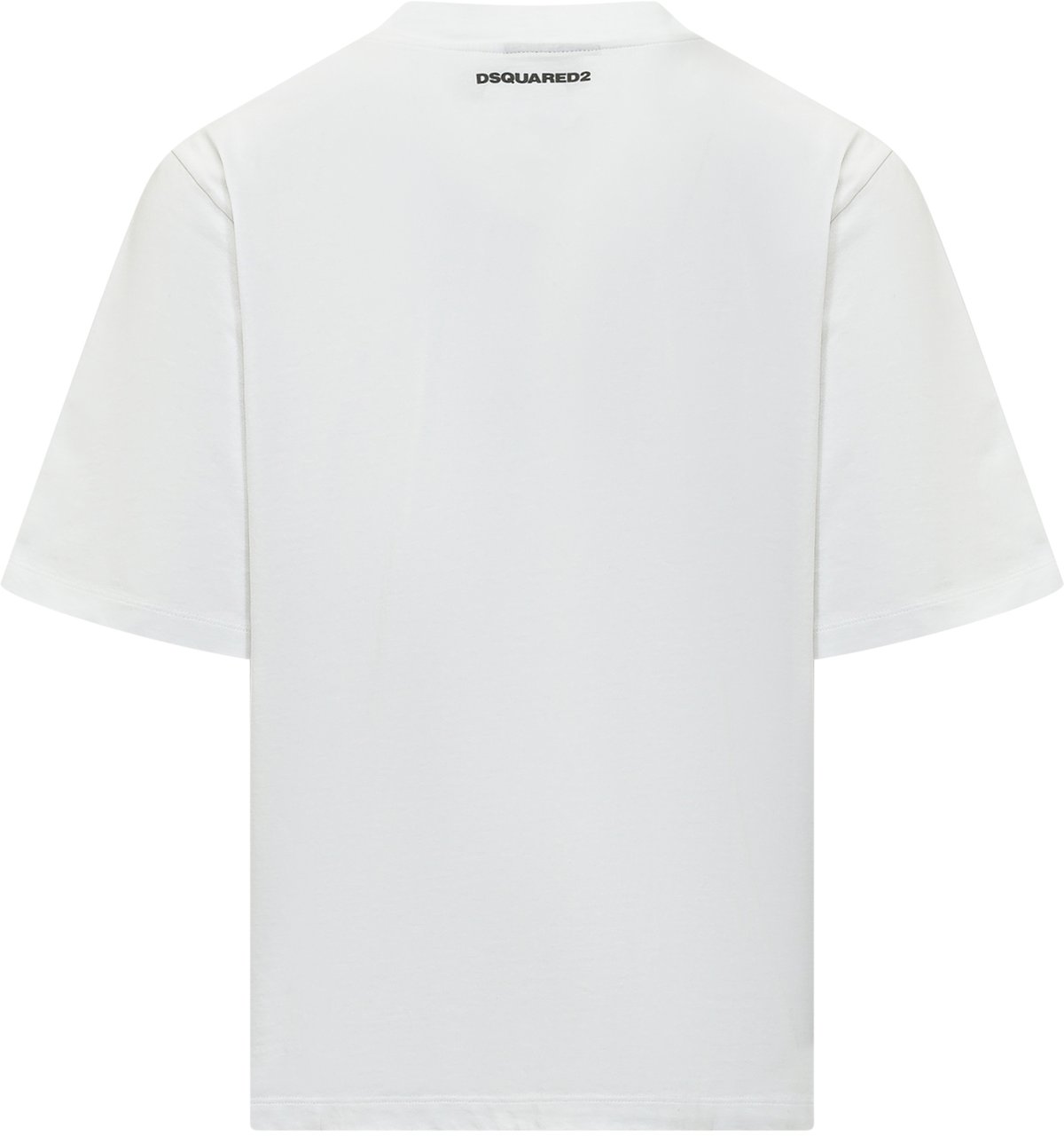 Dsquared2 T-shirt Iconique Loose Fit con Stampa Logo Wit