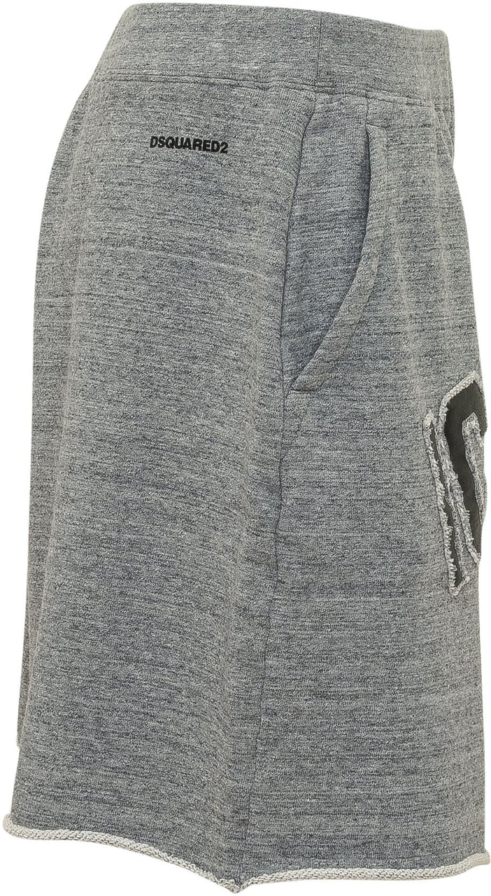 Dsquared2 Shorts con Stampa Frontale Grijs