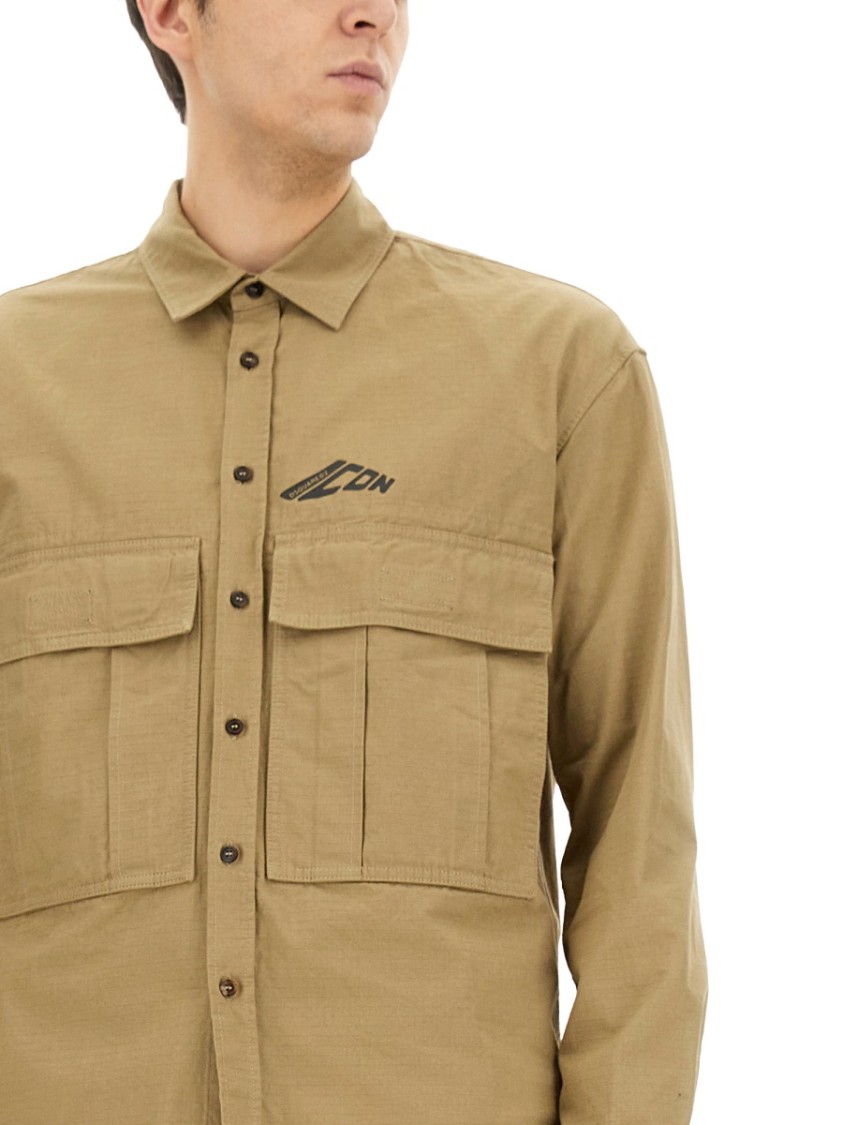 Dsquared2 "Icon Ripstop" Shirt Neutraal