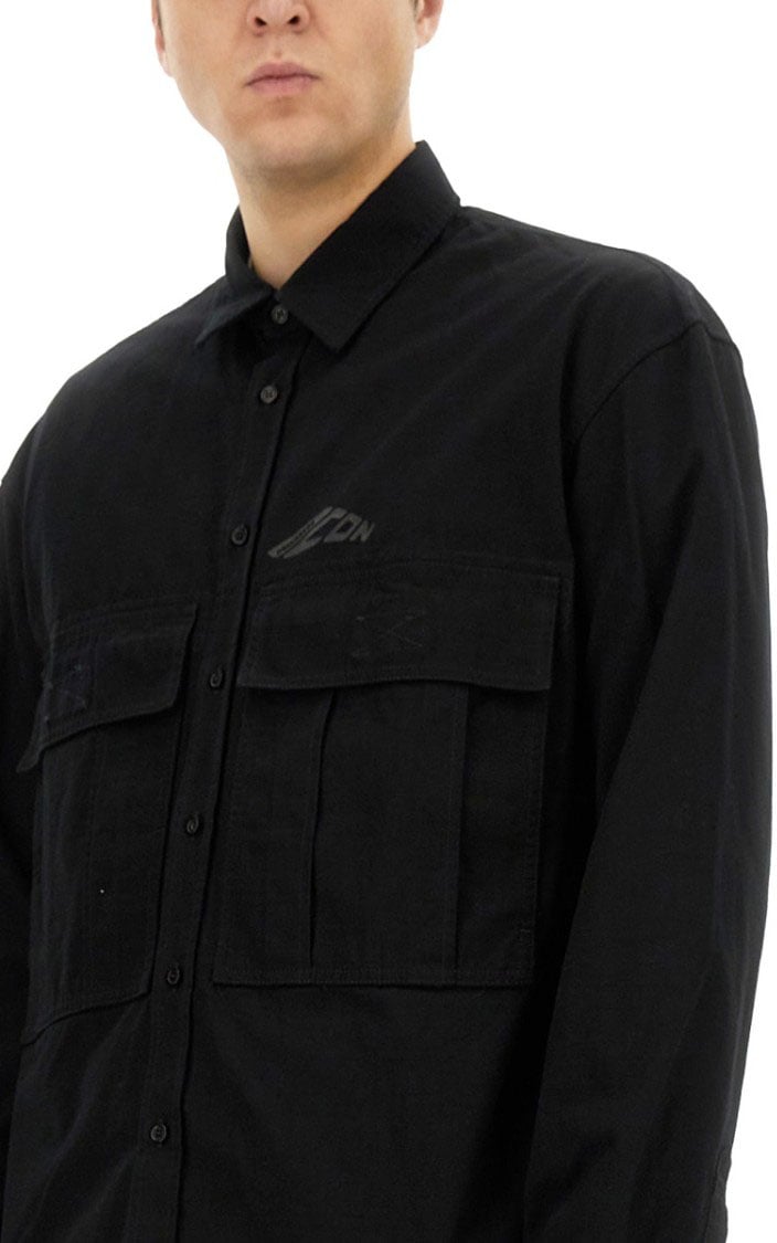 Dsquared2 "Icon Ripstop" Shirt Zwart