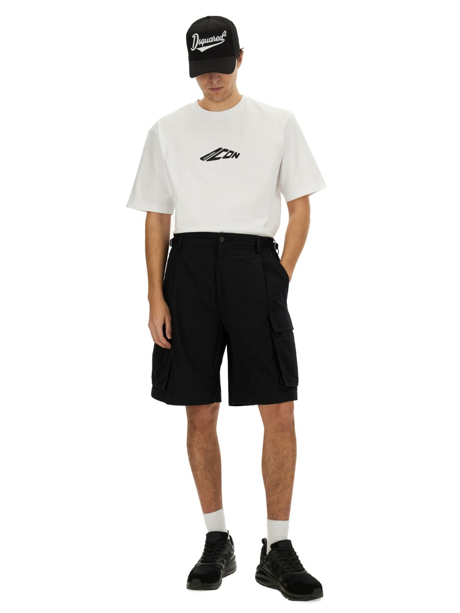 Dsquared2 "Icon New Generation Loose Fit" T-Shirt Wit