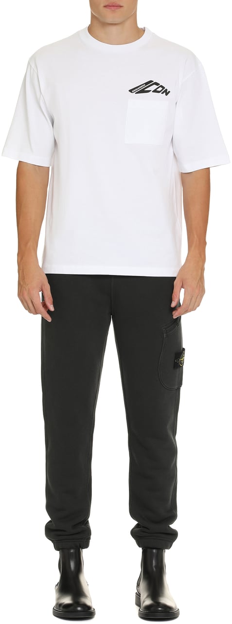 Dsquared2 Cotton crew-neck T-shirt Wit