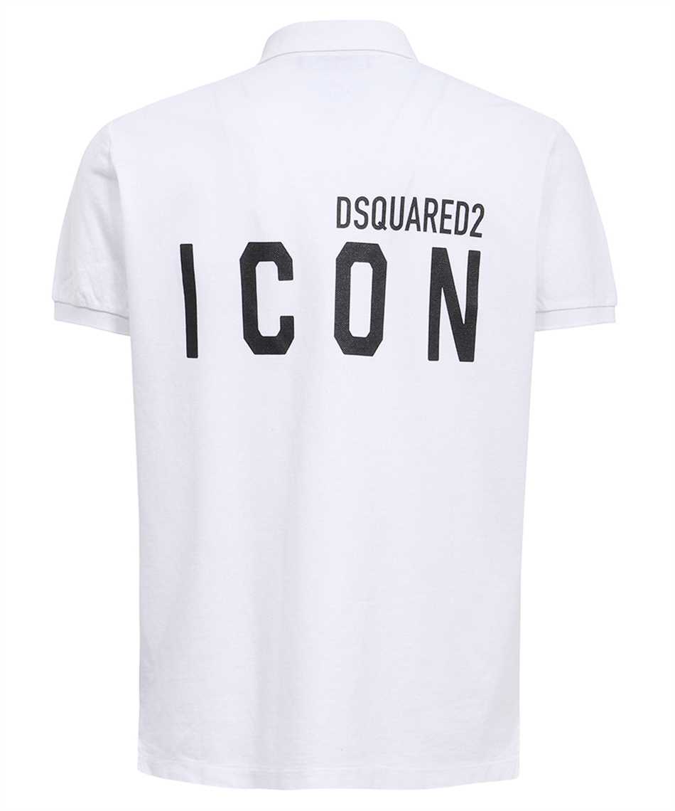 Dsquared2 Short sleeve cotton polo shirt Wit