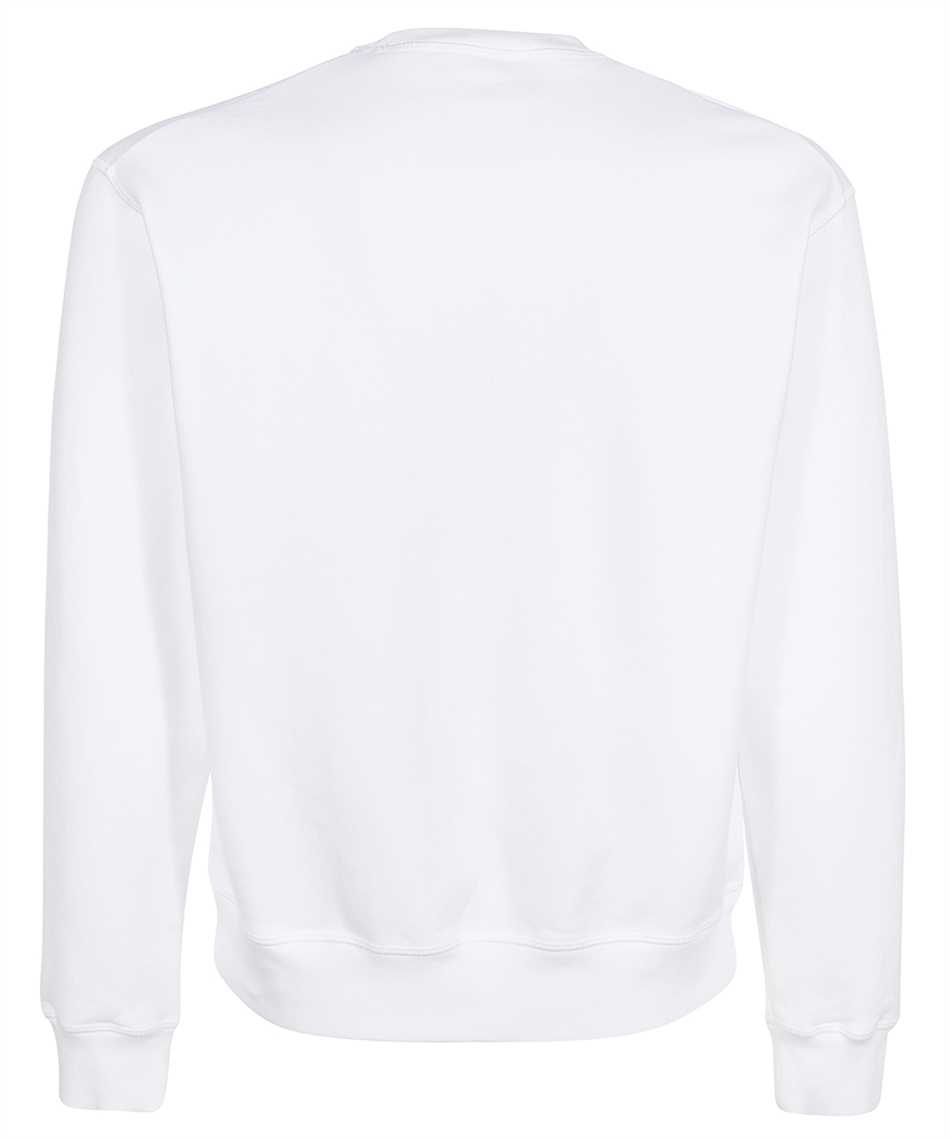 Dsquared2 Printed cotton sweatshirt Wit