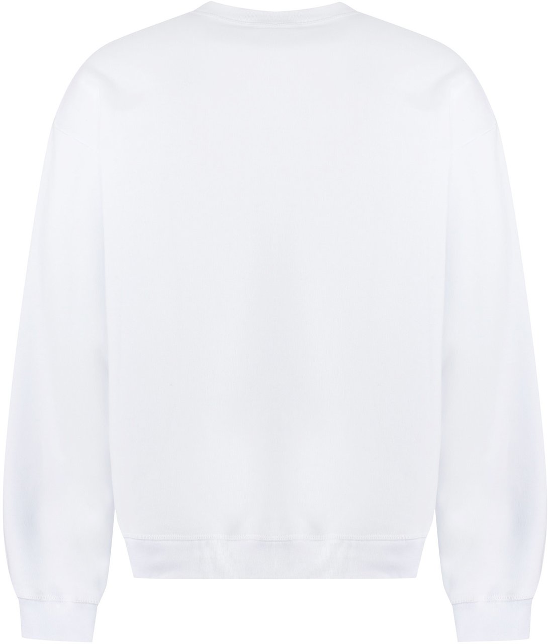 Dsquared2 Cotton crew-neck sweatshirt with logo Wit