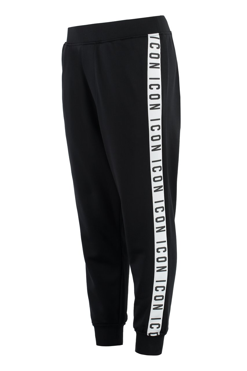 Dsquared2 Dan cotton blend jogging trousers Zwart