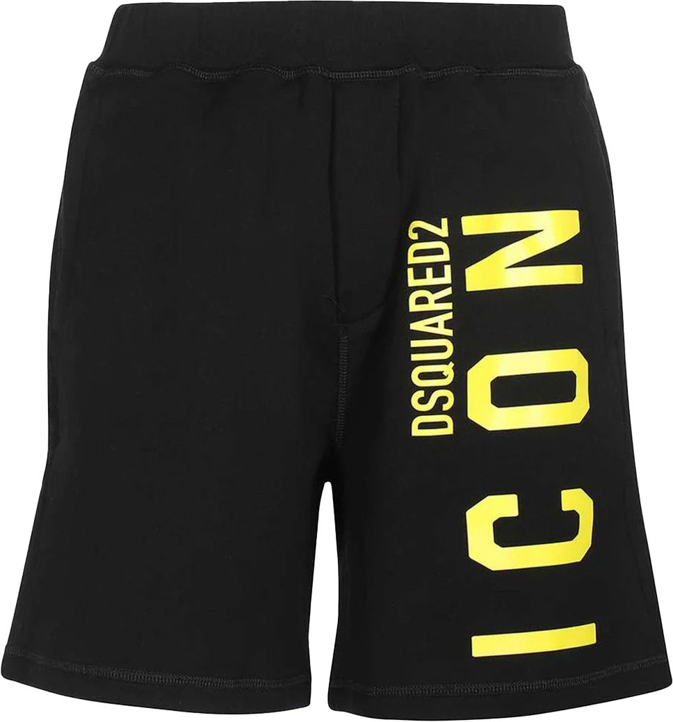 Dsquared2 Dsquared2 Cotton Logo Shorts Zwart