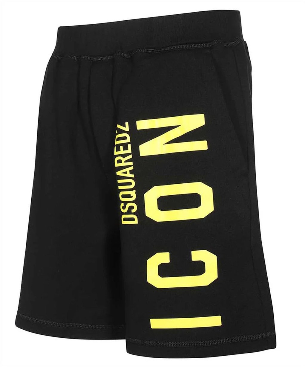 Dsquared2 Dsquared2 Cotton Logo Shorts Zwart