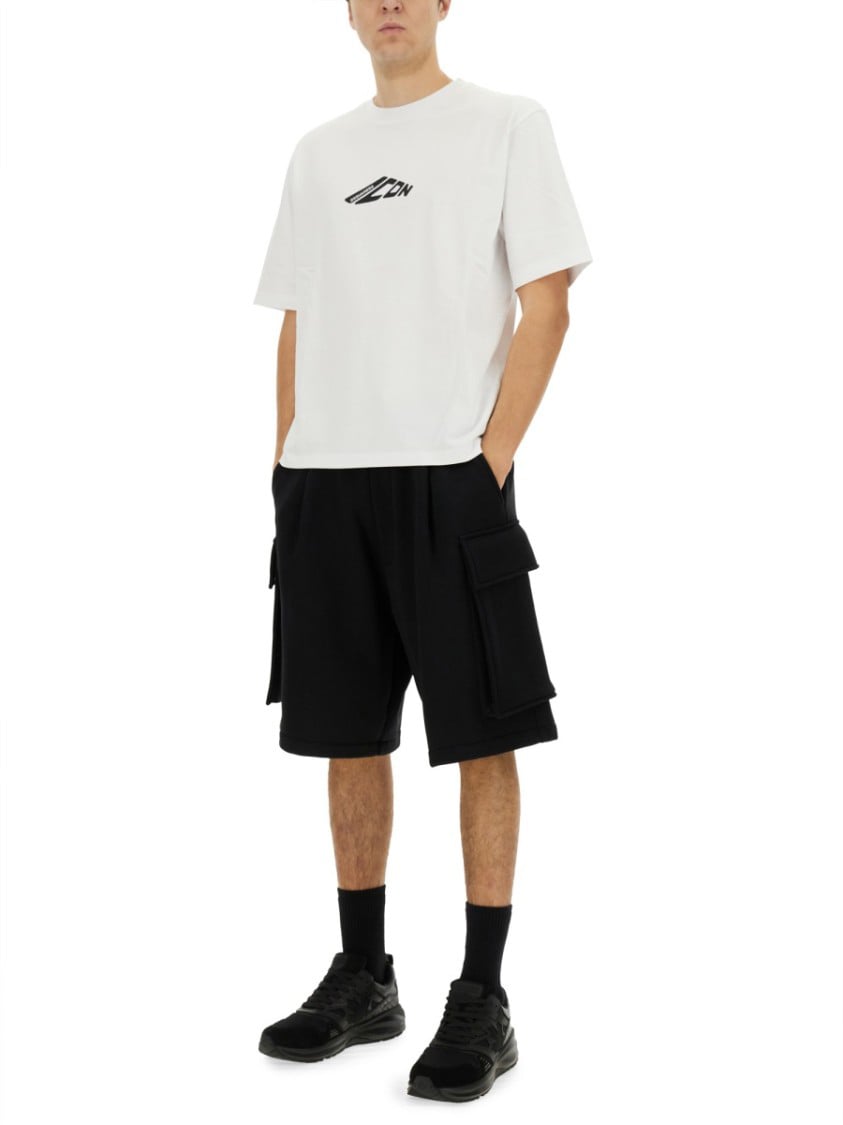 Dsquared2 "Balloon" Cargo Bermuda Shorts Zwart