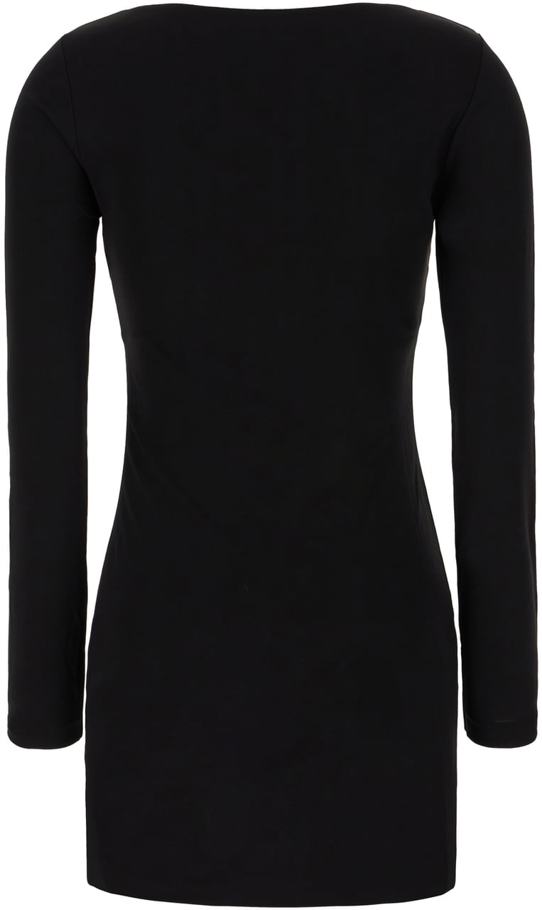 Dsquared2 Dsquared2 Black viscose mini dress Zwart