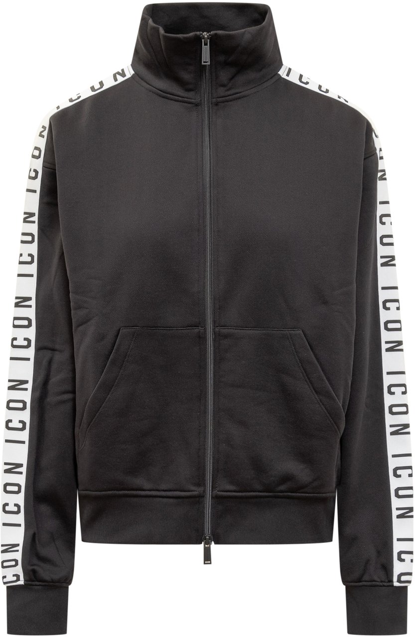 Dsquared2 Felpa Icon Tape Zwart