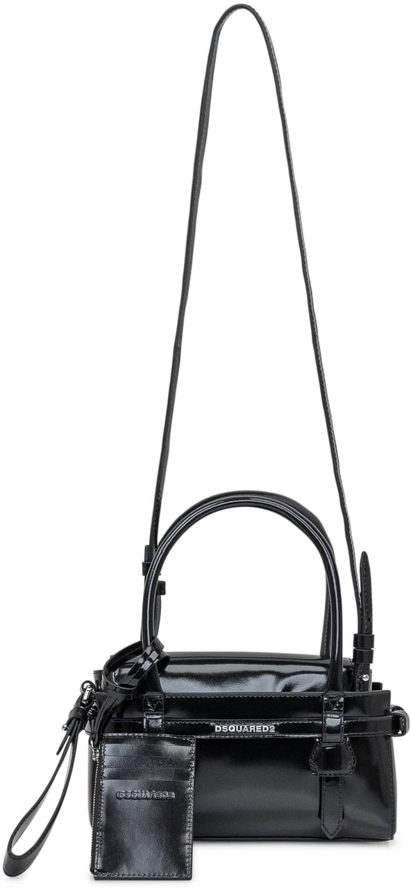 Dsquared2 Borsa Dsquared2 a Mano con Porta Carte Zwart