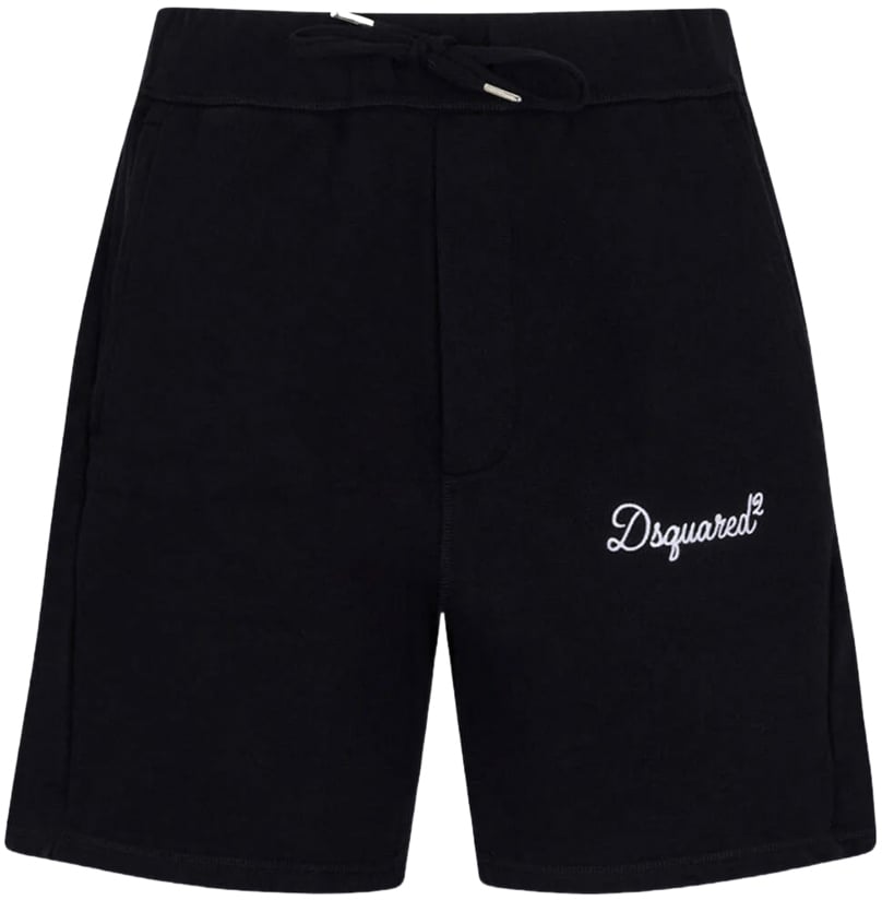 Dsquared2 Zwarte korte broek Zwart