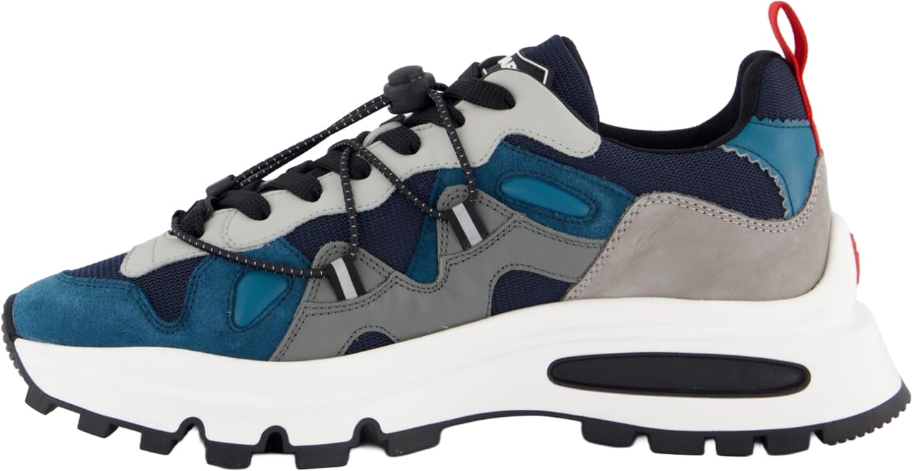 Dsquared2 Heren Run DS2 Sneaker Blauw/Grijs Grijs