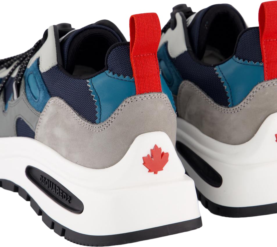 Dsquared2 Heren Run DS2 Sneaker Blauw/Grijs Grijs